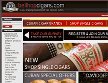 Tablet Screenshot of bellhopcigars.com